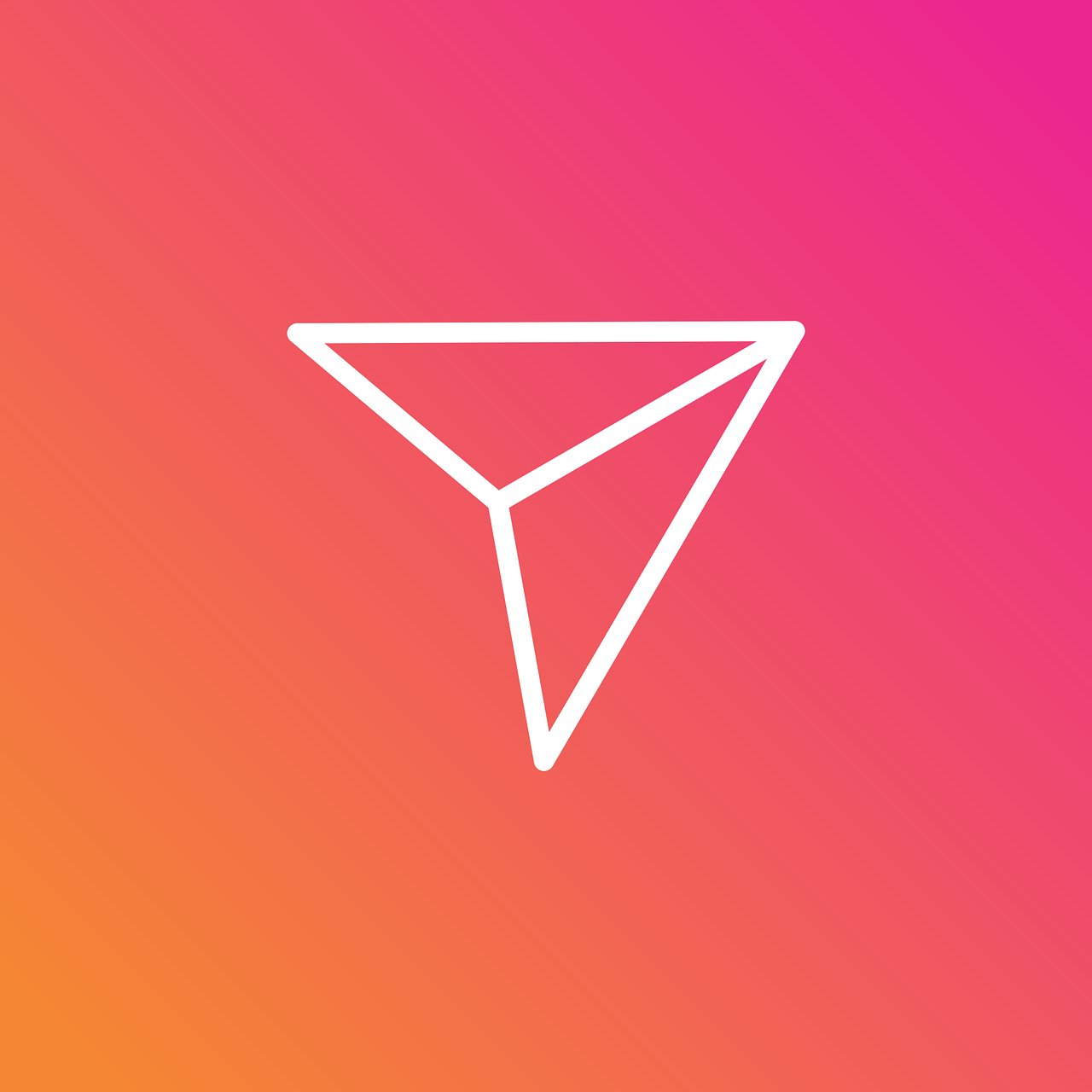 Het Instagram pictogram voor 'content delen'