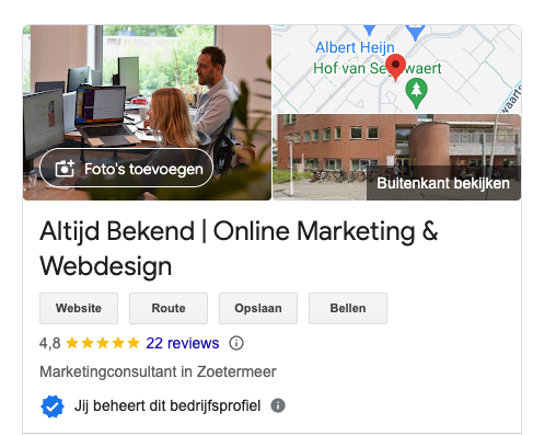 Google mijn bedrijf
